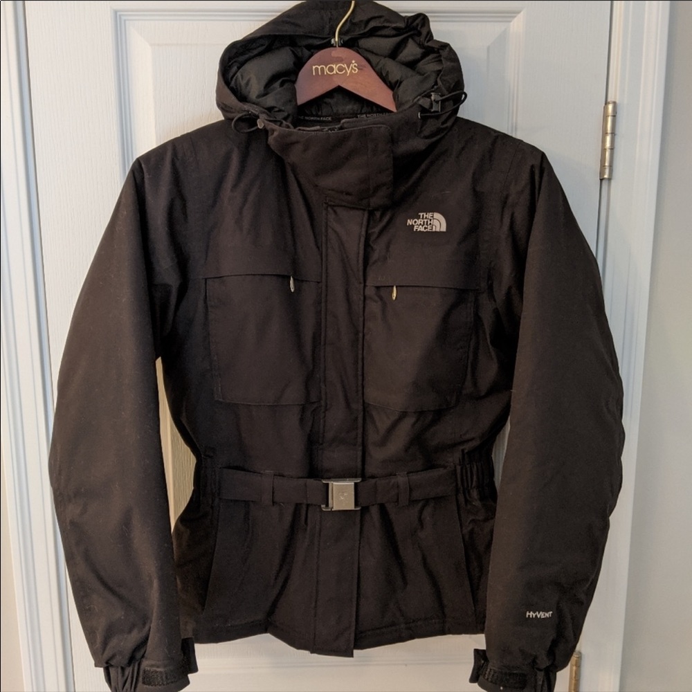 Women's Hyvent NorthFace Jacket  Small W/ Belt Nice!